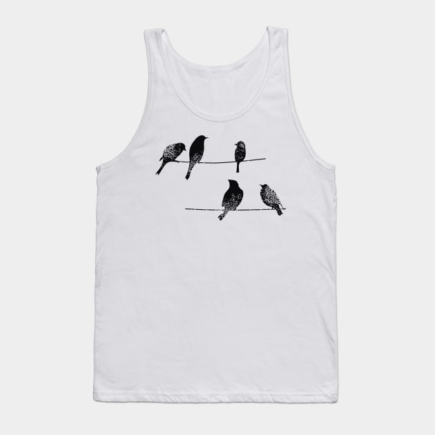 Birds on a wire Tank Top by animericans